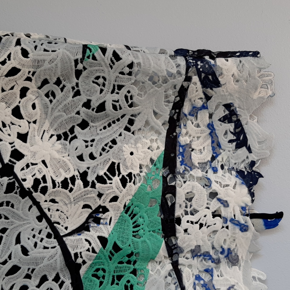 Multicolored Lace Midi Skirt - Picture 2 of 8